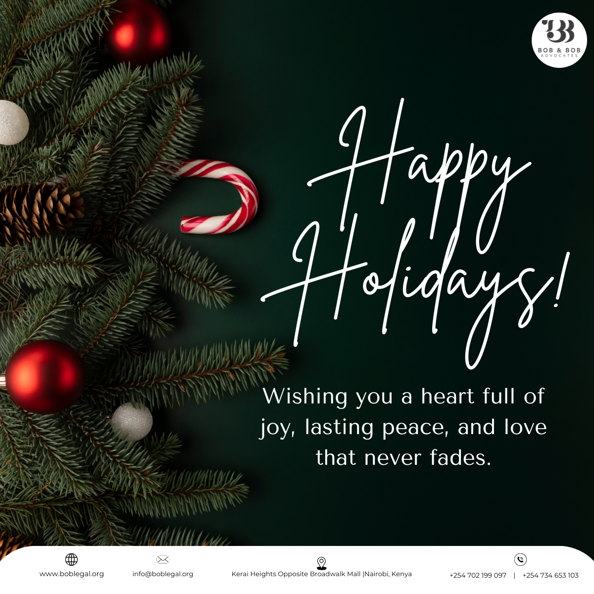 🎄✨ Season’s Greetings From All Of Us! ✨🎄 by Bob & Bob Advocates